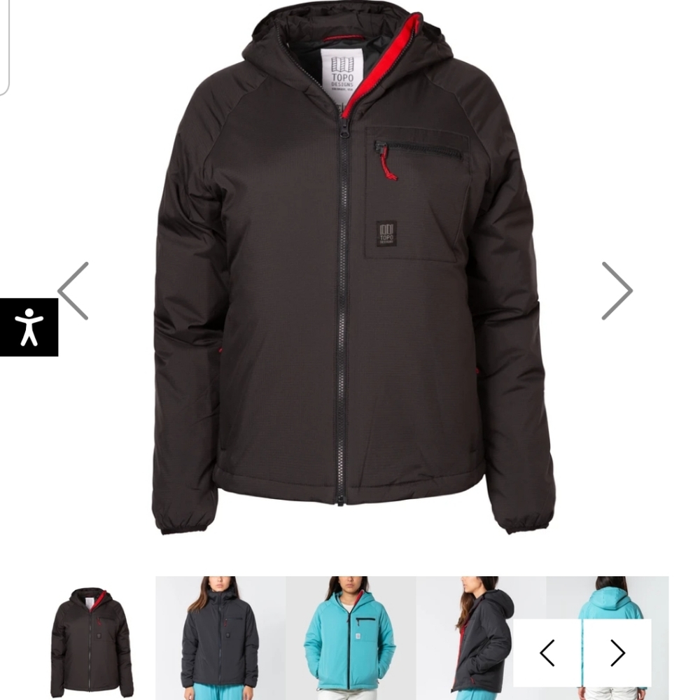 Topo Designs Puffer Hoodie